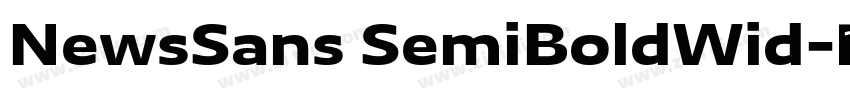 NewsSans SemiBoldWid字体转换